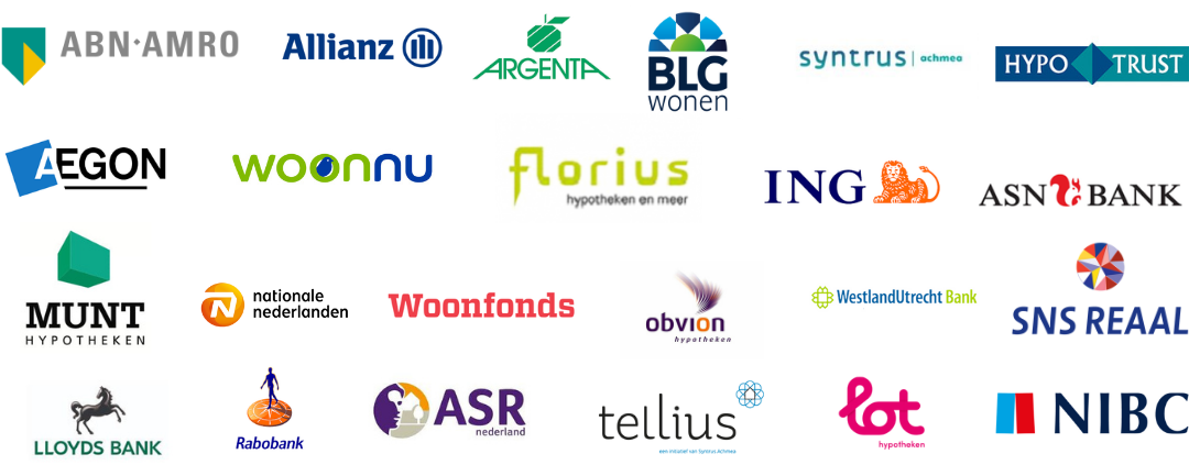 Logo's partners voor hypotheken